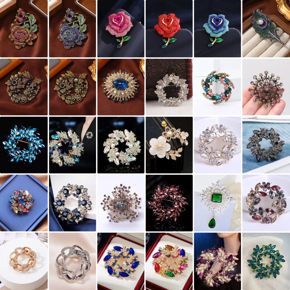 Barocke Luxus-Brosche mit Blumenmuster für Männer und Frauen, Schmuckzubehör, Hochzeit, Feiertag, Party, Überraschungsgeschenk für Paare
