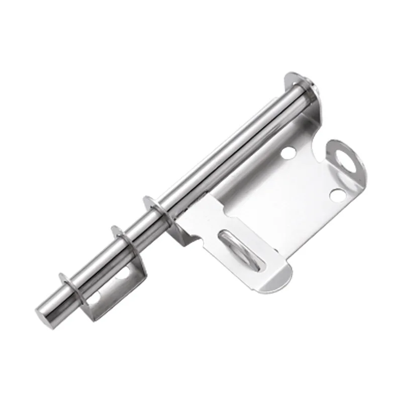 6/8 Inch 304 Stainless Steel Door Latch Heavy Duty Sliding Bolt Lock Anti-Theft Thickened Gate Safety Latch Bathroom Door