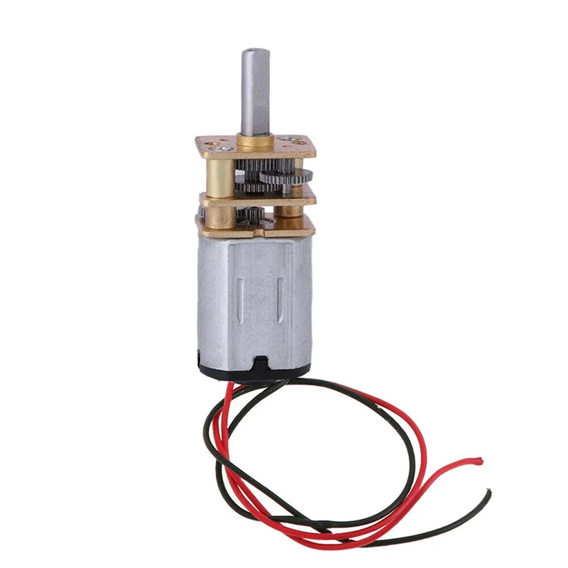 ABMI-DC 3V-6V N20 محرك تروس معدني صغير صغير 5 قطعة مع مخفض معدني كامل 60 دورة في الدقيقة سرعة بطيئة ،
