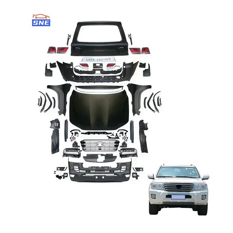 

Suitable for High Quality Modified Body Kit PP Auto Parts Front Bumper Old to New for Landcruizer Lc200 Lc300 2023