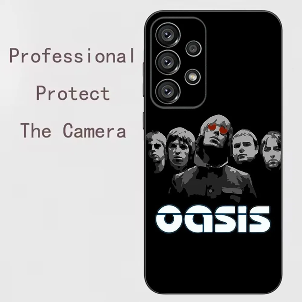 Band O-oasis  Phone Case For Samsung Galaxy A91,A80,A73,A72 ,A71,A53A52,A32 ,A31A22,A21s,A20,Black Cover