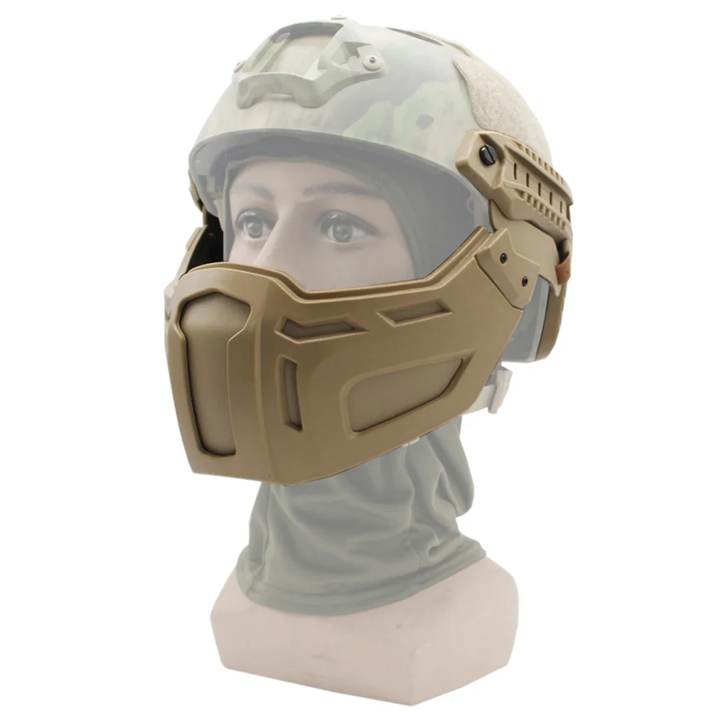 Tactical Half Face Mask For FAST Helmet Airsoft Paintball Mask Hunting Helmet Gear