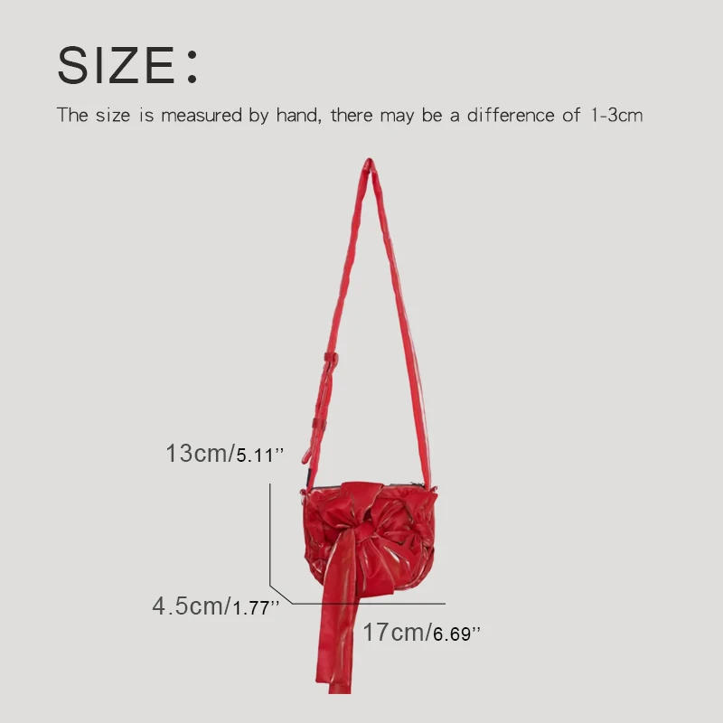 MEDIOW Korean Fashion Bags For Women Luxury Designer Handbags Purses 2024 New In PU Bow Bit Mini Knotted Micro Padding Shoulder