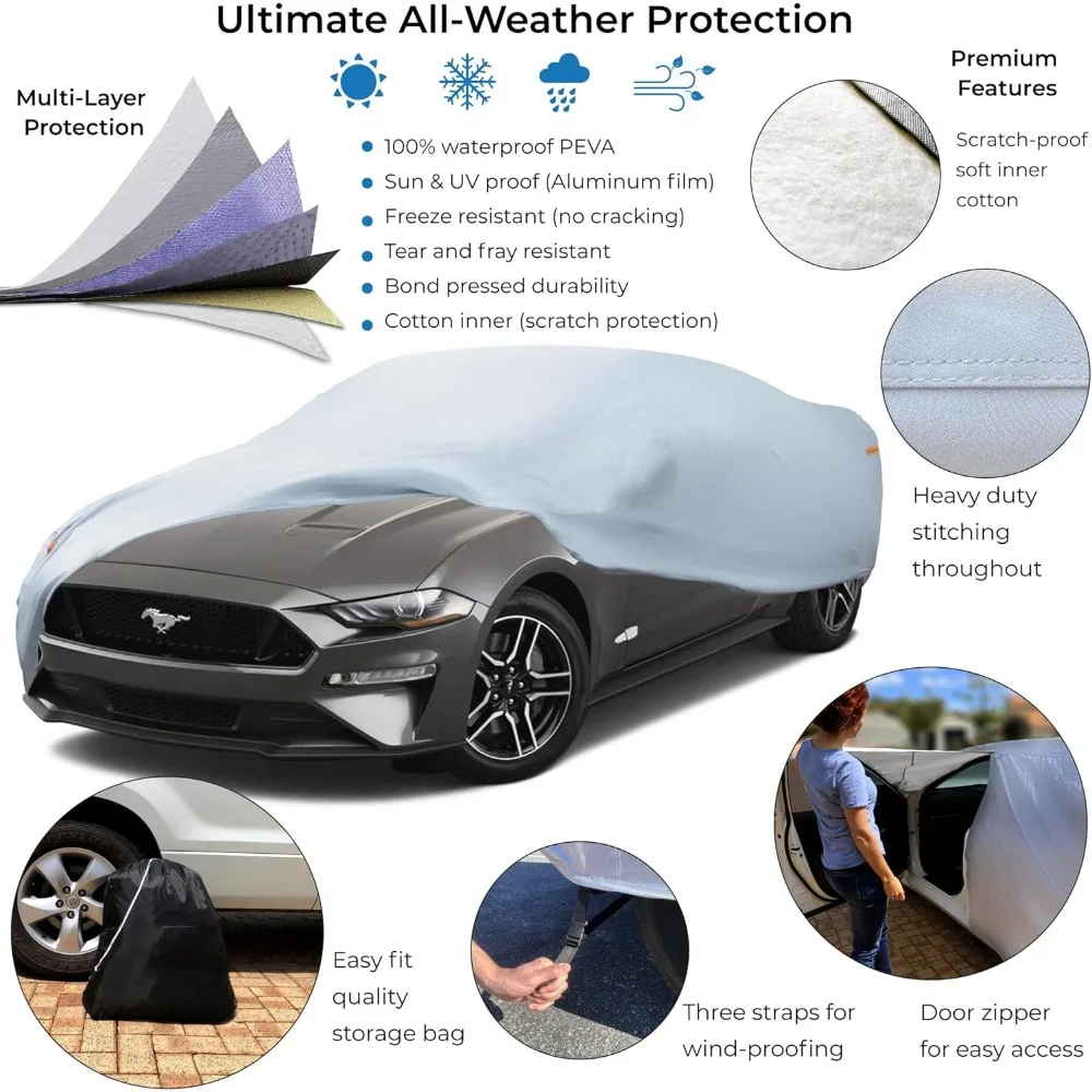 10-Layer Waterproof Sports Car Cover. All Weather Full Outdoor Covers. Porsche Z4 370Z BRZ 86 TT Classic Cars  car cover Size C2