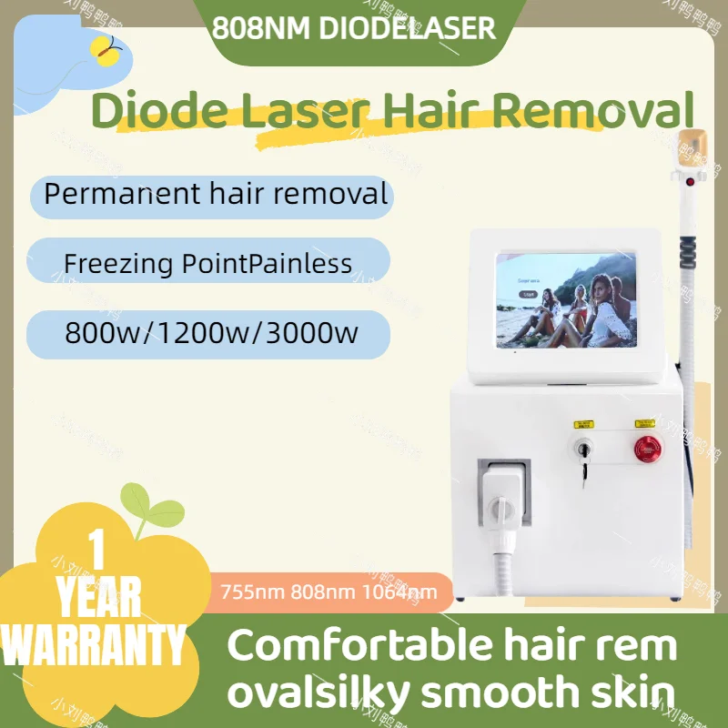 

3000w depilation beauty equipment ice titanium device 808 755 1064 nm diode laser hair removal machine