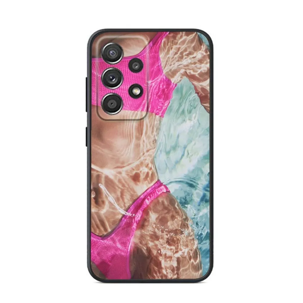 Hot Emily Ratajkowski Phone Case For Samsung S24,S23,S22,S21,S20,S10,S10E,S9 Plus FE Note 20 Ultra 10,9 Plus Black Case