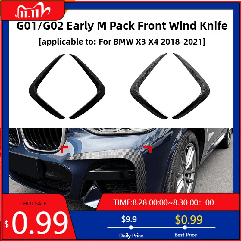 

Горячие украшения для BMW BMW X3 X4 G01 G02 2018-2021, передняя ветрозащитная лопатка, автомобильная наклейка, аксессуары для внешней модификации, внутренняя наклейка