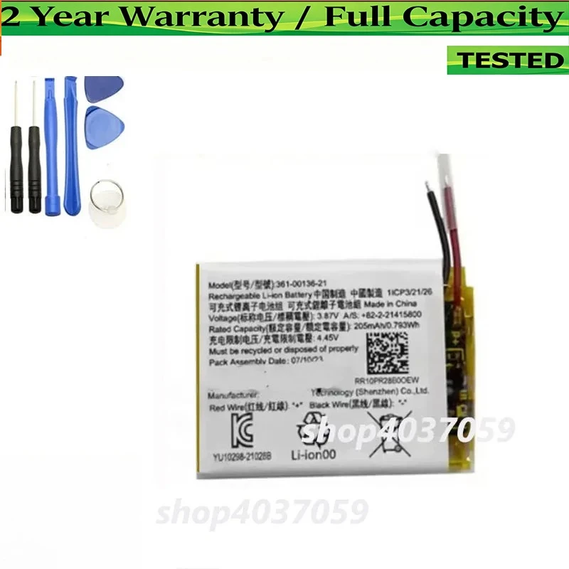 Brand-New 361-00136-10 361-00136-21 For Garmin Venus SQ Venu SQ Music Watch 205mAh  Battery