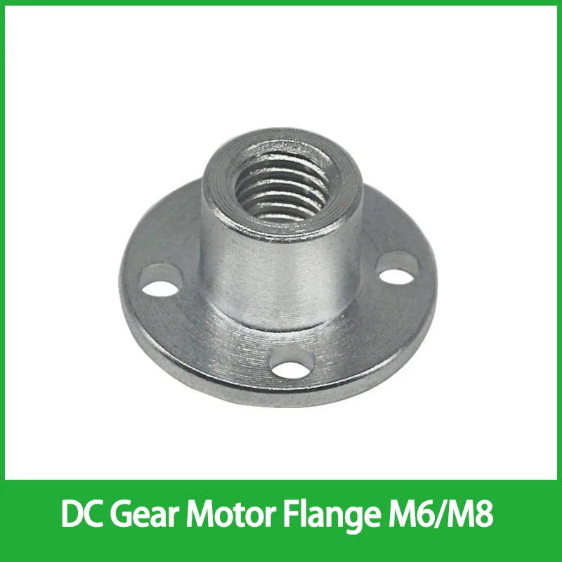 DC Gear Motor Flange M6/M8 Orthodontic Thread/M8 Negative Thread Suitable For Threaded Shaft Matching Nut Threaded Shaft