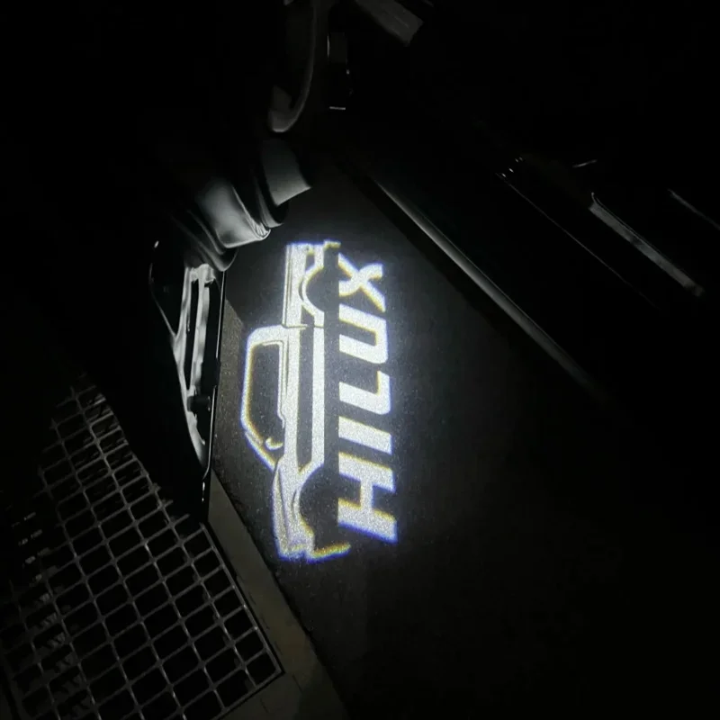 

LED Car Door Logo Light Ghost Shadow Welcome Lamps for HILUX Logo Pickup Truck Mountain Car Door Welcome Light Car Accessories