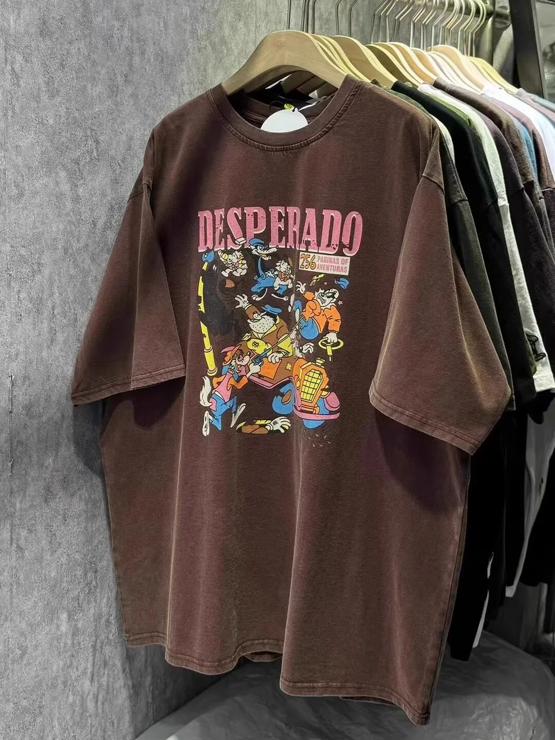 

Loose Fit Pure Cotton Short Sleeve T-Shirt Unisex Summer Retro American Style Fashionable Casual Wear for Men And Women