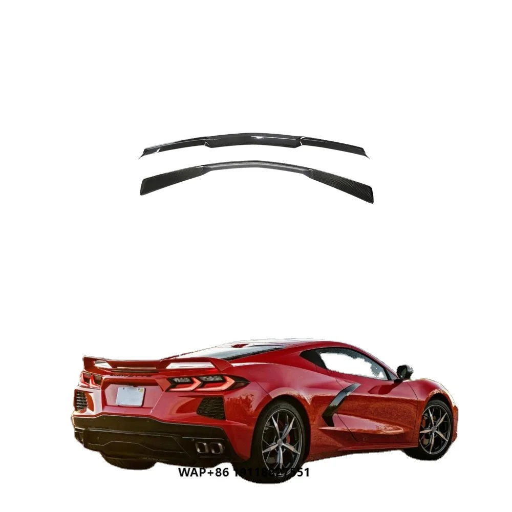 

Carbon Fiber High C8 Rear Tail Wing Spoiler for Corvette C8 2020UP 2pcs/set