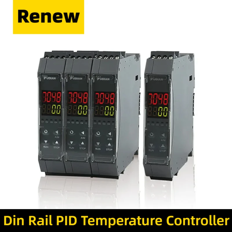 Ai-7048 D5 Pid Temperature Controller Instruments Four-channels Pt100 Thermocouple Temperature Acquisition Module Rs485 Din Rail