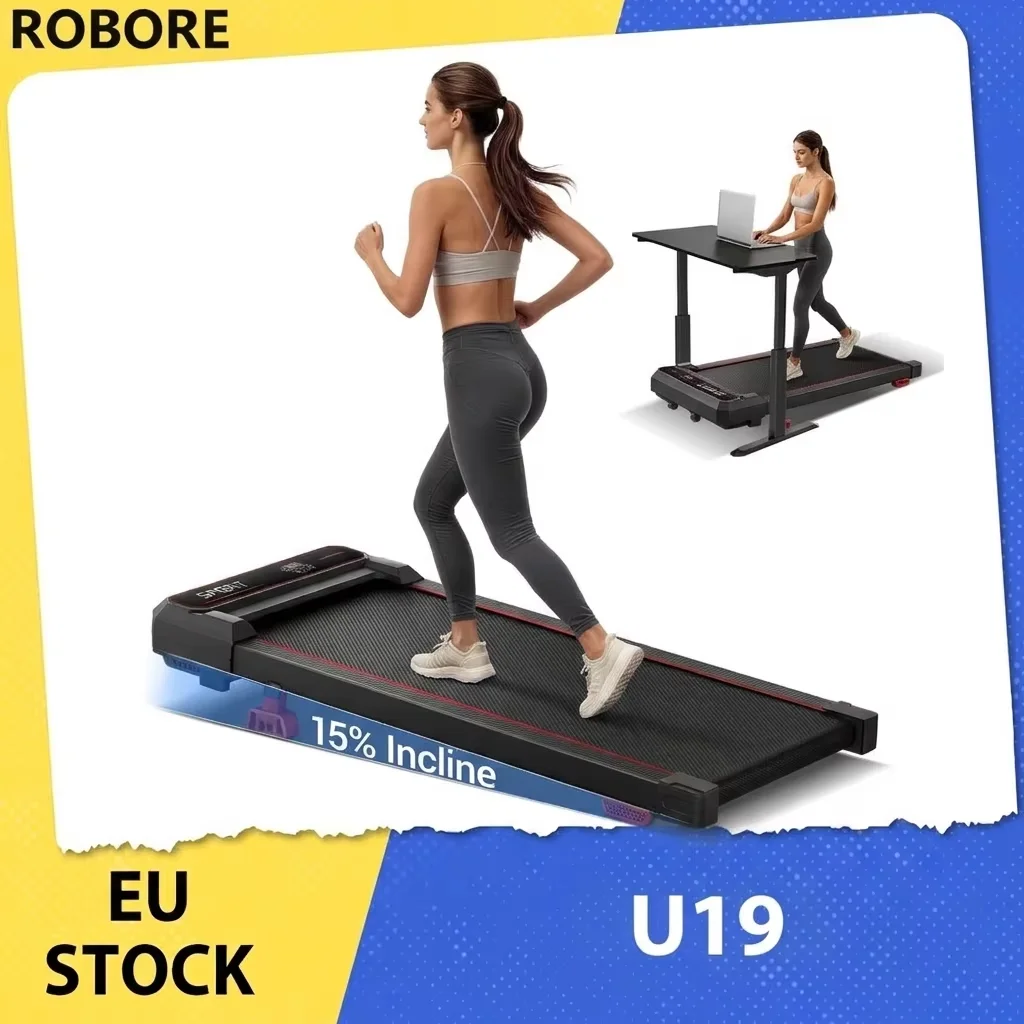 Tapis roulant da casa con pendenza del 15%, velocità massima di 8 km/h, ideale per camminare, con capacità di carico massima di 120 kg, attrezzatura per esercizi di fitness, corsa e camminata.