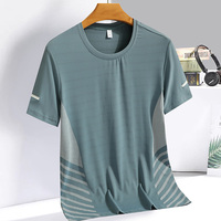 T-Shirts for Men Summer Simple Cool Comfort Quick Dry Breathable O-Neck Short Sleeves Tee Tops Fitness Fashion Gym Clothing Man