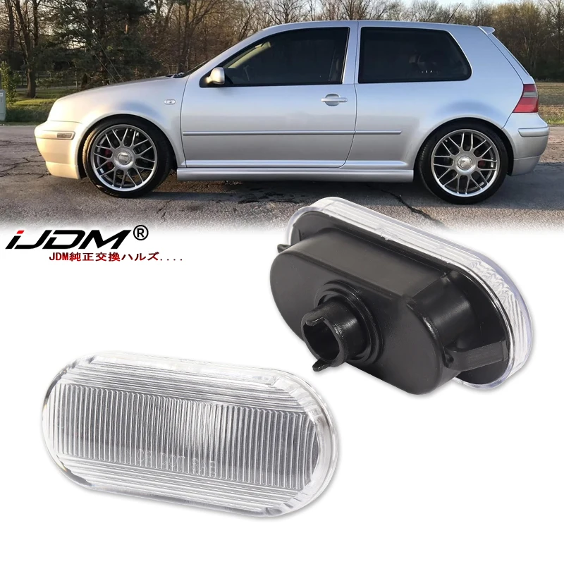 

2PCS Flowing LED Side Marker Light Lamp Car Tuning Light Housing for VW Volkswagen Bora Golf 3/4 Passat 3B Polo 6N No Bulb/Socke