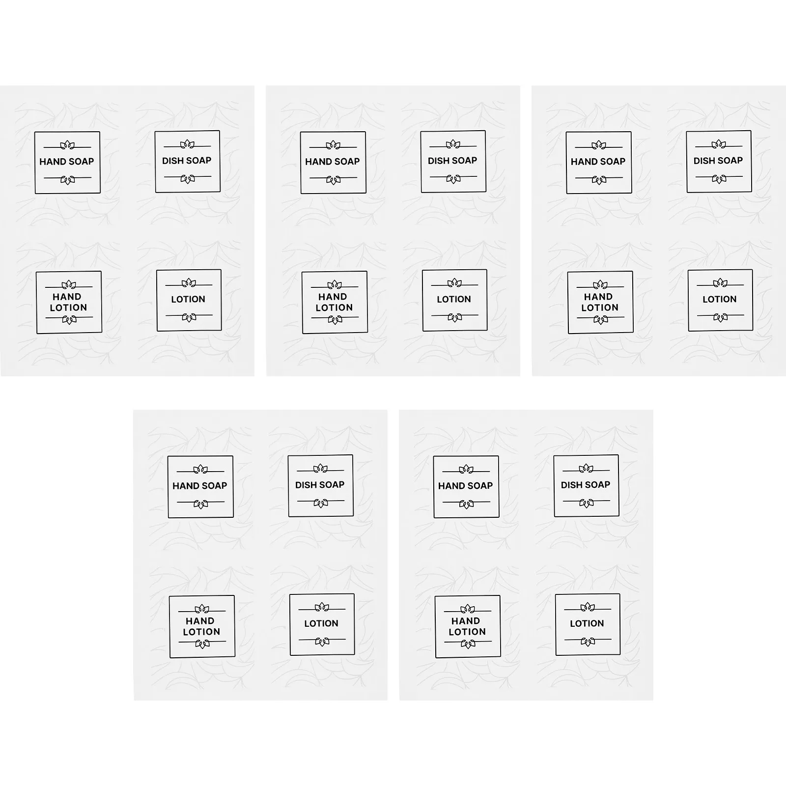 

1Set Bathroom Shampoo Bottle Labels Self-Adhesive Waterproof Decals for Dispenser Containers Skin Care Product Sorting