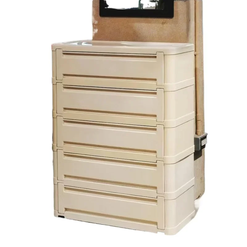 Retro shoe cabinet Internet celebrity home entrance multi-layer entrance cabinet ins wind ancient storage cabinet bedroom locker
