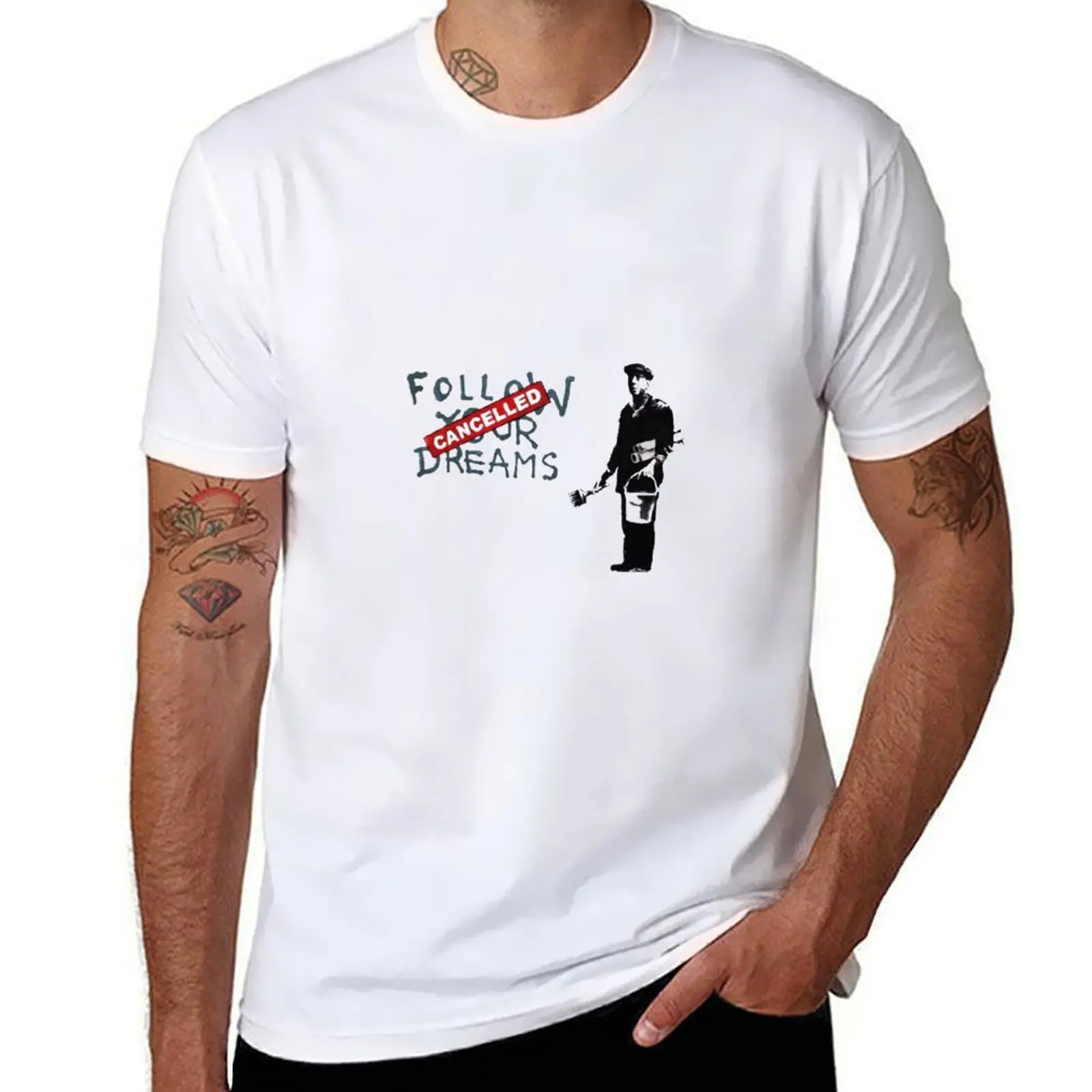

Banksy: Follow Your Dreams T-Shirt t shirt personalised essential t shirt T-Shirt