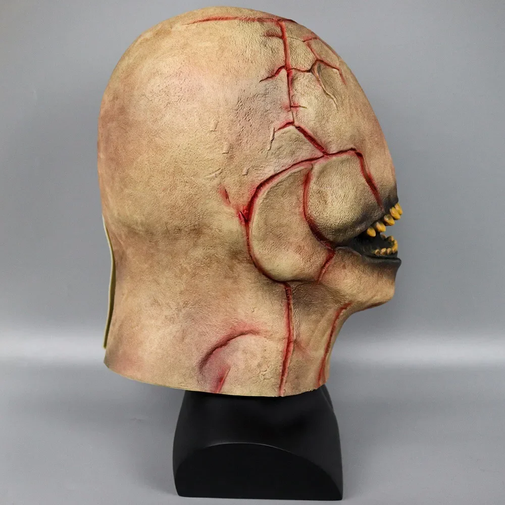 الرعب شبح قناع الوجه تأثيري هيكس شيطان شبح البيت بار اللاتكس هيلم هالوين Verkleed كرنفال كوستوم Rekwisieten