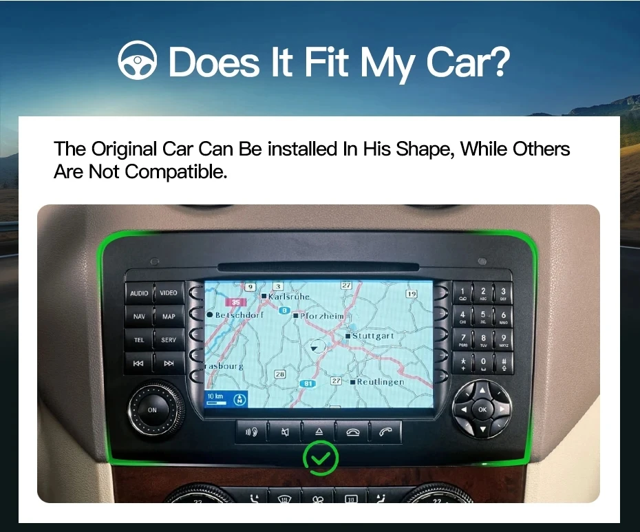 Android 16 Car Radio For Mercedes Benz M-Class W164 GL-Class X164 ML GL Car Radio CarPlay 4G WFI BT Auto GPS No 2 Din 2din DVD