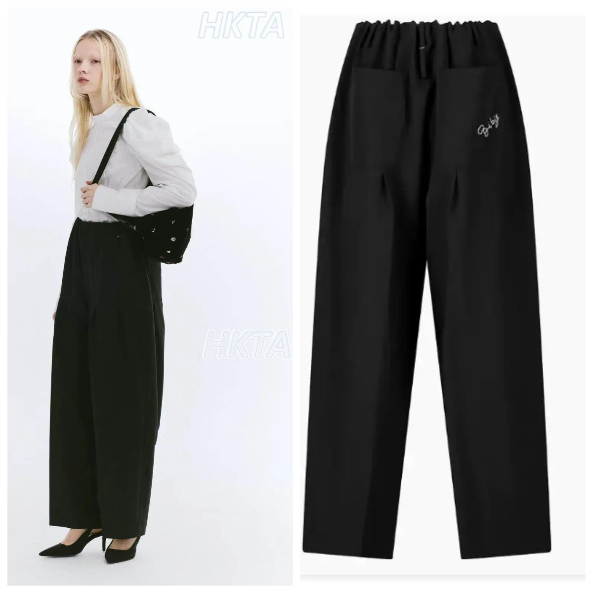 Korean Waist Thin Loose Casual Versatile Wide Leg Pants Female 2026 Spring Summer Commuting Simple Mopping White Trousers Women