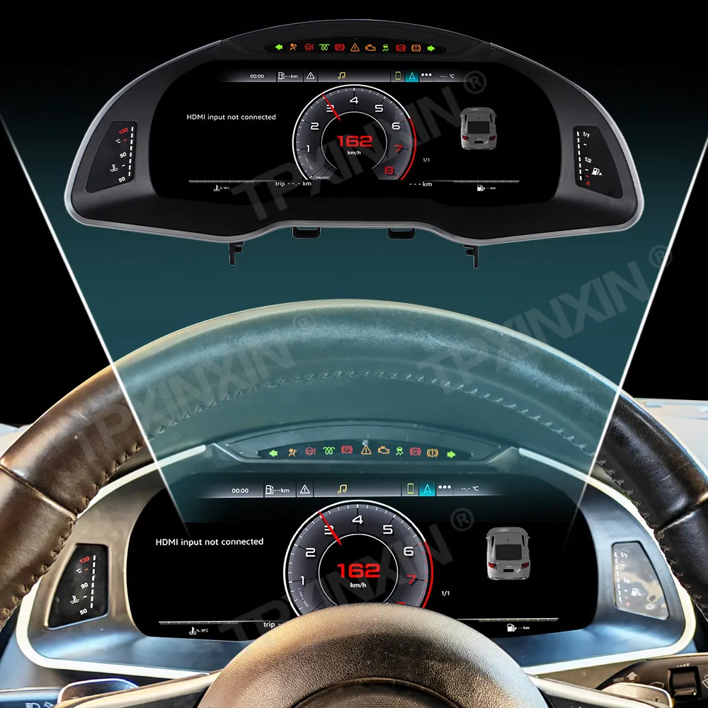 Car Digital Cluster For Audi R8 2007 2008 2009-2015 Virtual Cockpit Speed Meter Car Dashboard Instrument Screen Car accessories