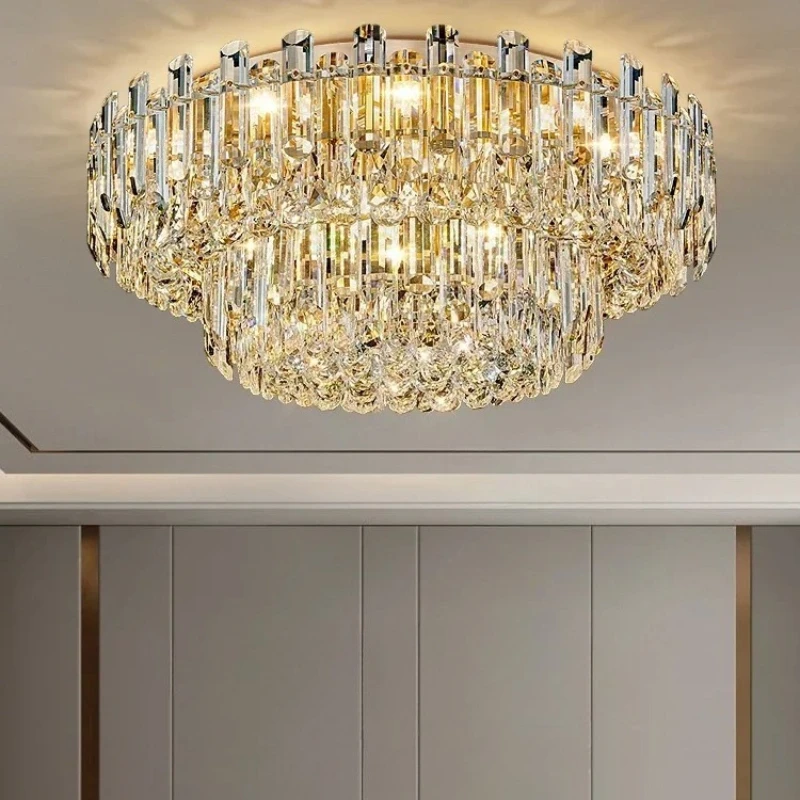 

Modern Crystal LED Ceiling Light Sumptuous Living Dining Room Kitchen Bedroom Loft Cabinets Lamp Home Decor Lusters Luminaires