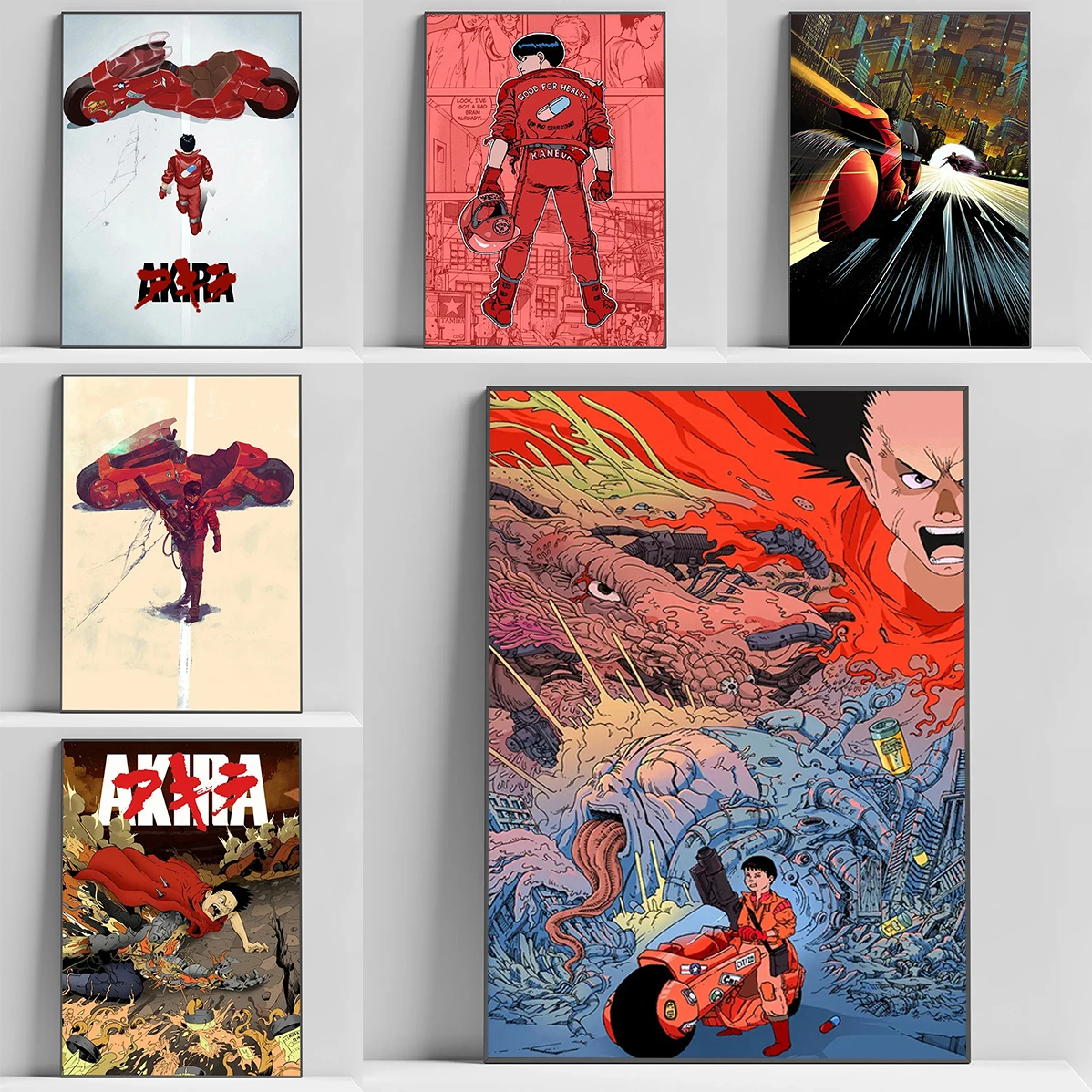 

Anime Akira Poster Paintings on the Wall Decor Decorative Pictures for Living Room Bedroom Decoration Home Decorations Art Arts