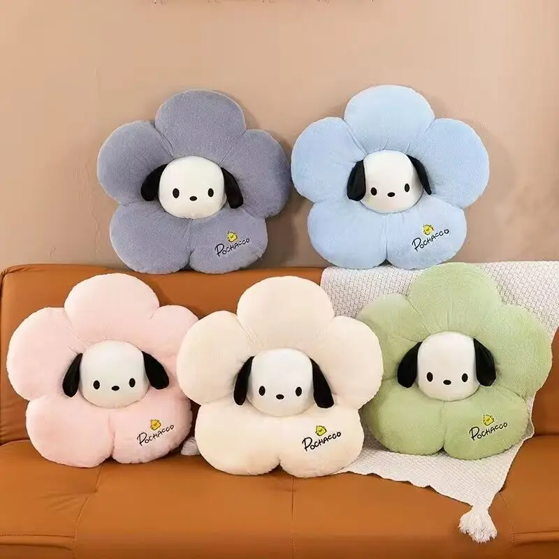 

Kawaii Pochacco Sanrio Cute Petal Pillow Stool Comfortable Cushion Sofa Cute Back Christmas Birthday Gifts Children for Girls