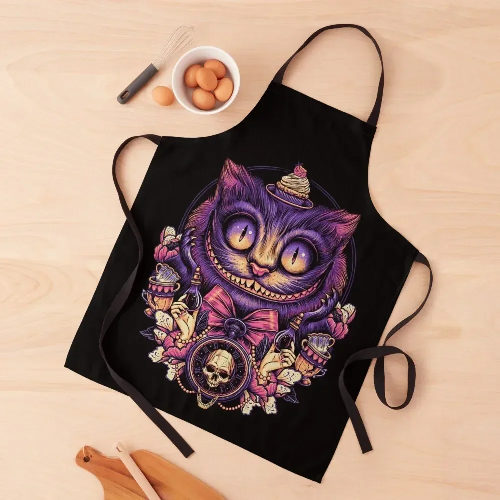 

Smile cat Apron Waterproof Kitchen Woman christmas kitchen cloths Barber House Things For Home And Kitchen Apron