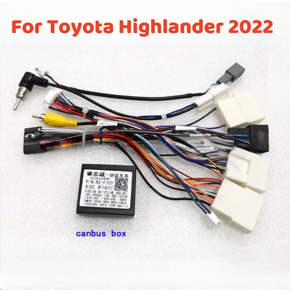 

Canbus Box FT-RZ-01 For Toyota HIGHLANDER 2022 Android GPS Video Player Radio Car Wiring Harness Power Cable Android Car Radio