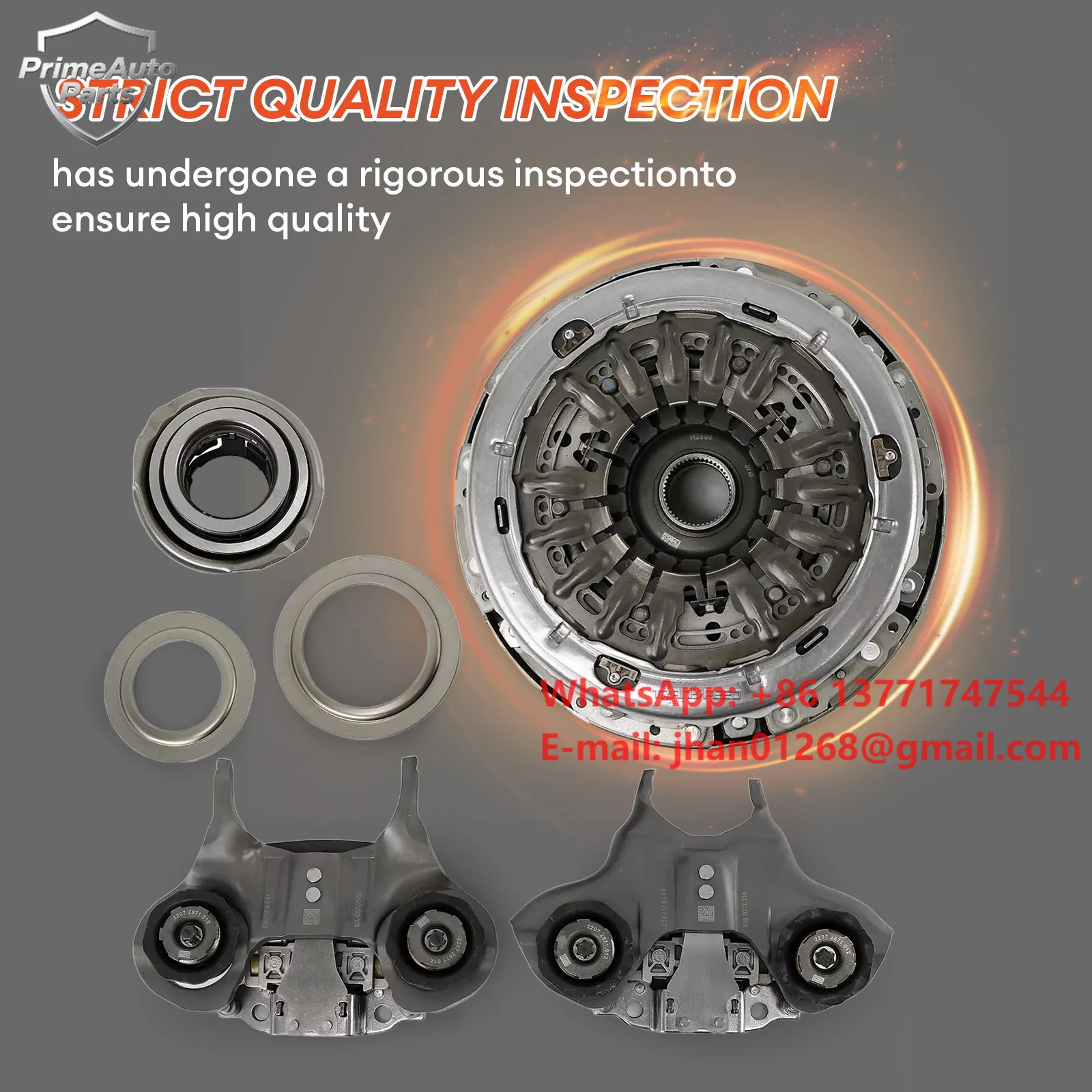 TRANSPEED Used 6DCT250 DPS6 Auto Transmission Clutch Kit With Bearings Kit Compatible With Focus Fiesta