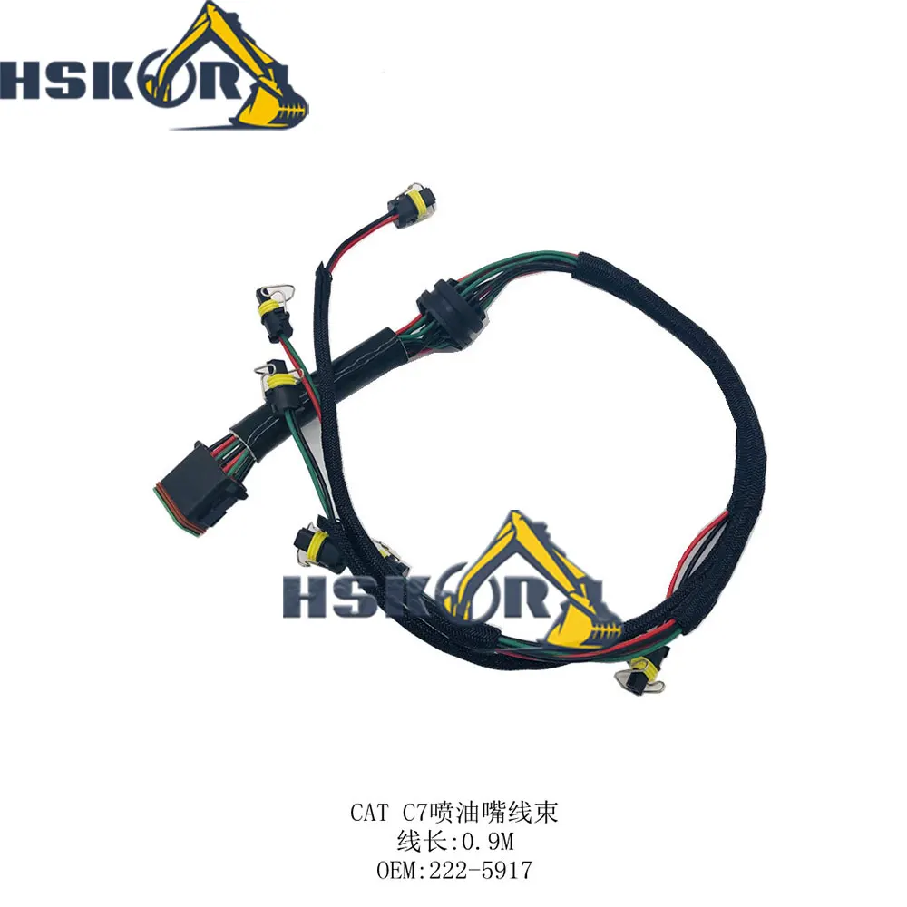 

225917 222-5917 Fuel Injector Wiring Harness for C7 Engine Excavator Fuel Injector Harness Assembly Spare Parts