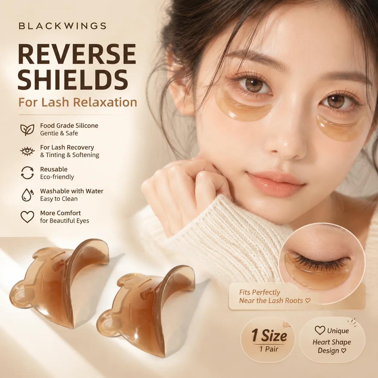 Reverse Shields Eyelash Perming Curler Lift Pads Eyelash Perm Pads Rods For LashLift Silicone For Eyelashes Makeup Beauty Too
