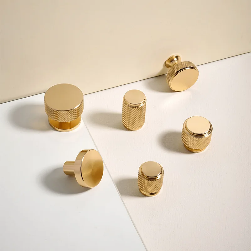 Simple round drawer knobs in various shapes Aluminum alloy furniture handles kitchen cabinet handles Decorative hardware