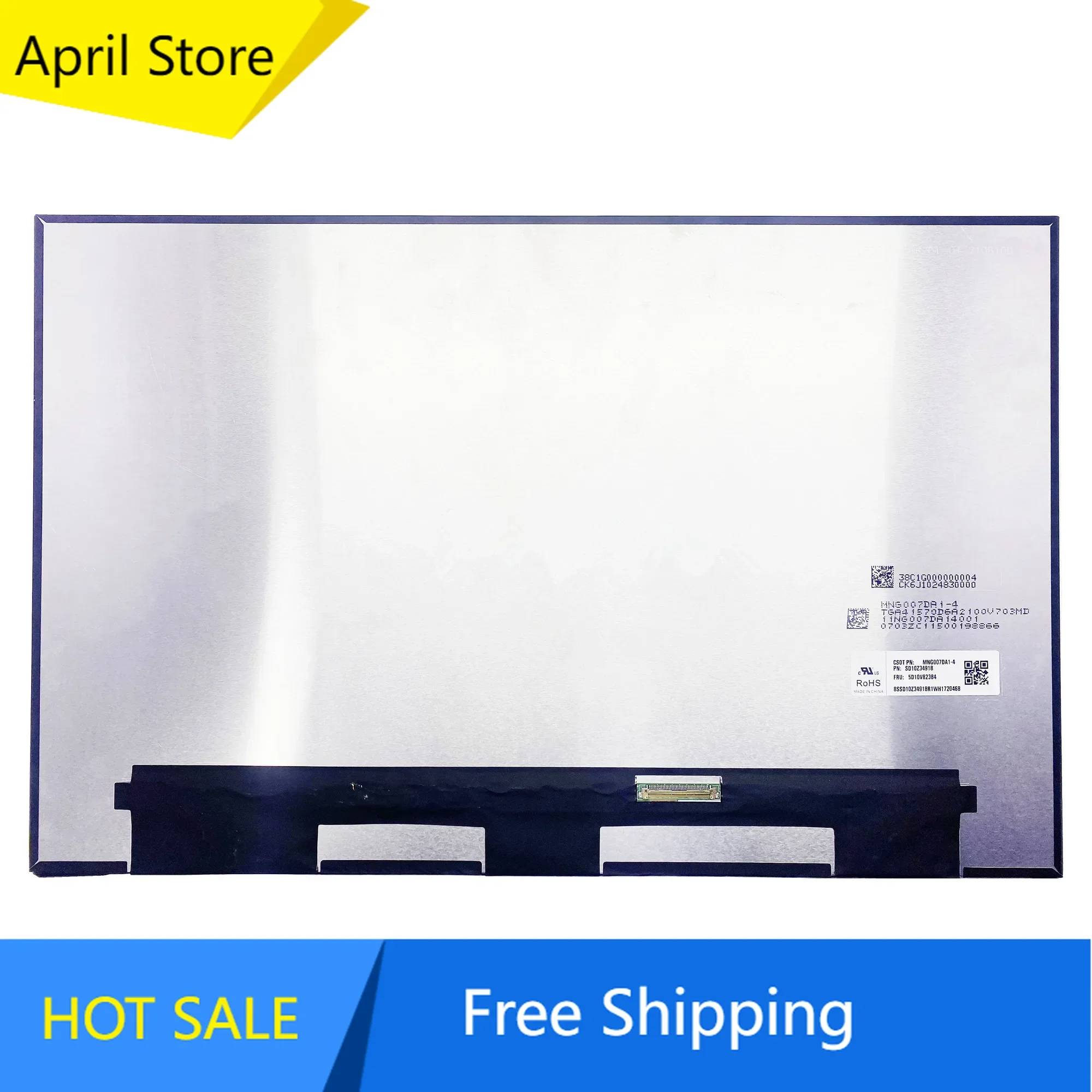 MNG007DA1-4 16.0'' Laptop LCD Screen Display Panel Matrix 2560×1600 EDP 40 Pins 100% sRGB