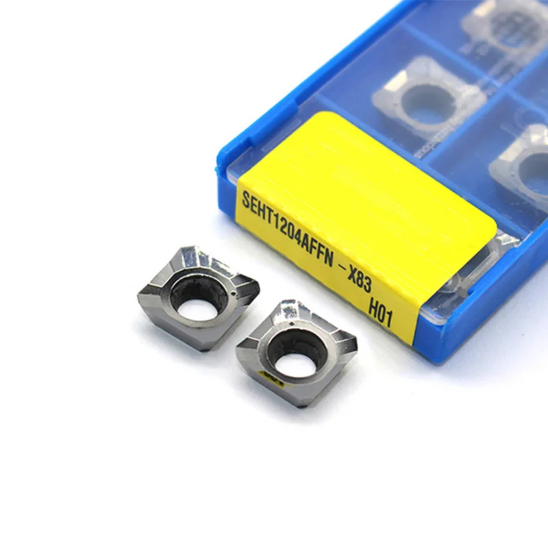 10PCS SEHT1204AFFN-X83 H01 Milling Insert Korloy Mirror Finish Carbide Cutter for Aluminum Machining CNC Tool