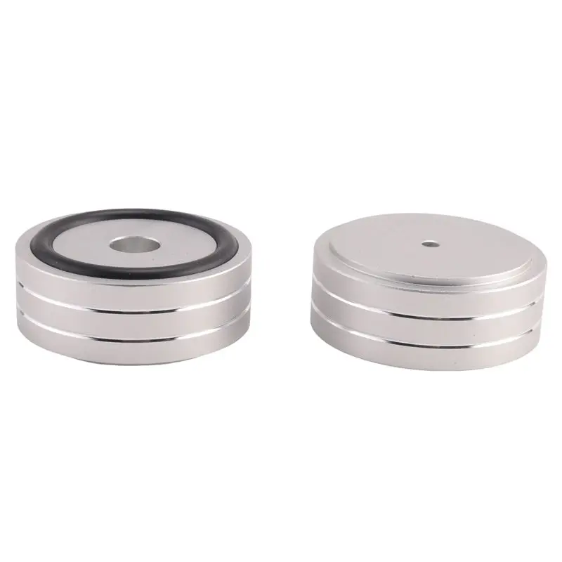 A84X-Audio Isolation Feet Aluminum Amplifier Feet 58X22mm Turntable Isolation Pad For Audio,Speakers,Amplifier,DAC(Silver) Durab