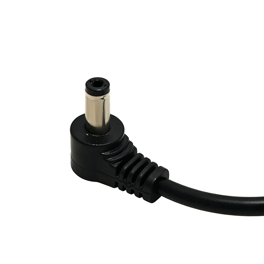 DC Power Plug 5.5x2.5mm Male Right Angle To 5.5x2.1mm Female Adapter Extension Adapter Cable Cord Conversion 15CM