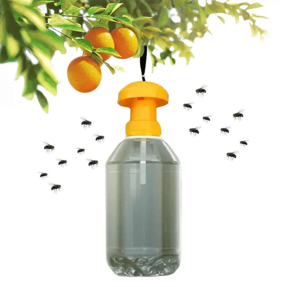 

Plastic Fruit Fly Trap Killer Drosophila Trap Anti Fly Fruit Fly Catcher Pest Control Insect Trap for Home Farm Orchard