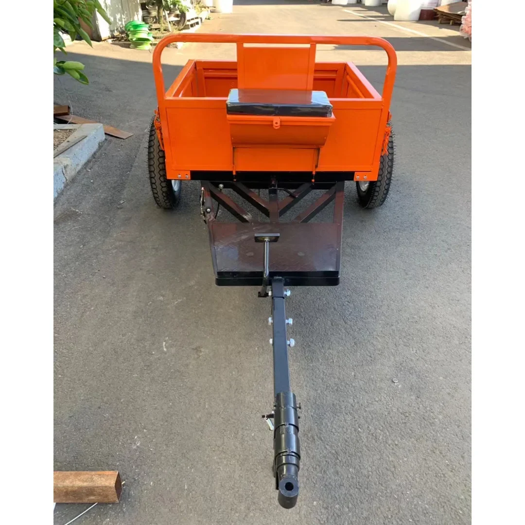 Load 2 tons hand-held trailer bucket, agricultural tool trolley outdoor farmland bucket, transport vehicle