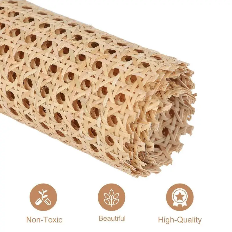 Rattan Webbing Roll Woven Indonesian Cane Adjustable Caning Material For Chair Ceiling Cabinet Furniture Repair Caning Supplies