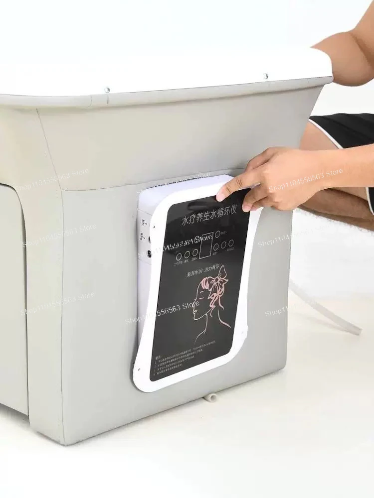 

Аппарат для гидротерапии головы, с функцией подогрева воды по постоянной температуре, подходит для установки на универсальную кушетку для мытья головы.