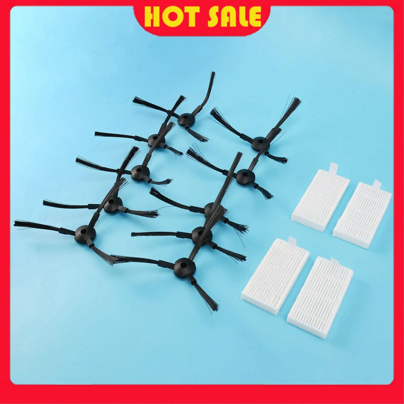 

Needful 20Pcs Side Brush+8Pcs Filter Hepa For Ariete Briciola 2711 2712 2713 2717 ROBOT HOFER Cleaner Parts Accessories