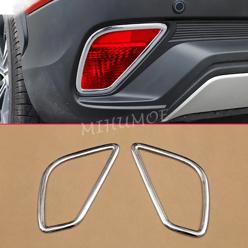 

Glossy Chrome Car Rear Fog Light Lamp Cover Frame Trim Bezel For Mitsubishi Eclipse Cross 2018 2019 2020 2021