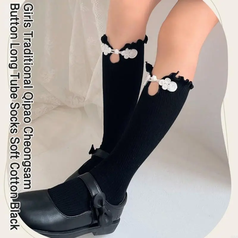 

H55B Leg Warmer Stockings Calf Socks Fashion Calf Socks Long Leg Cover Children Knee High Stockings for Teen Girls 3-13 Year