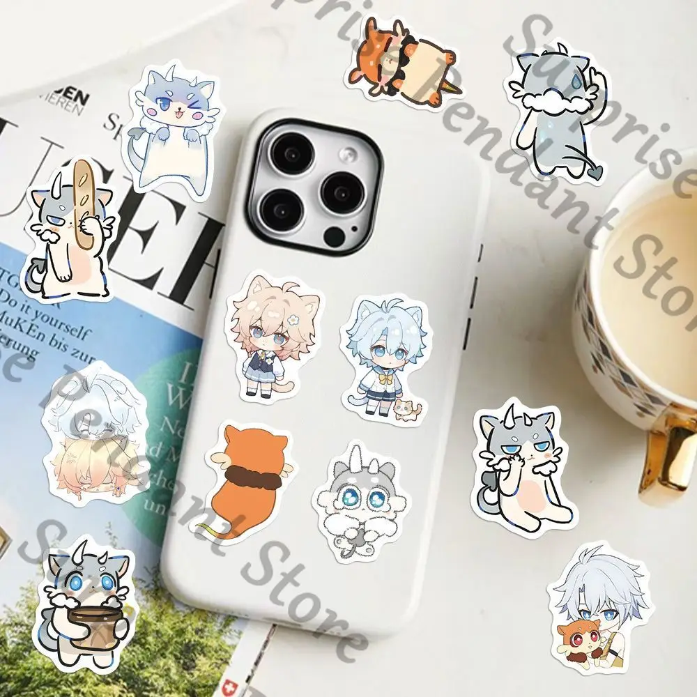 Honkai: Star Rail Phainon 동료 사각형 요소 Q- 귀여운 작은 동물 방수 스티커 창의적이고 무료 장식