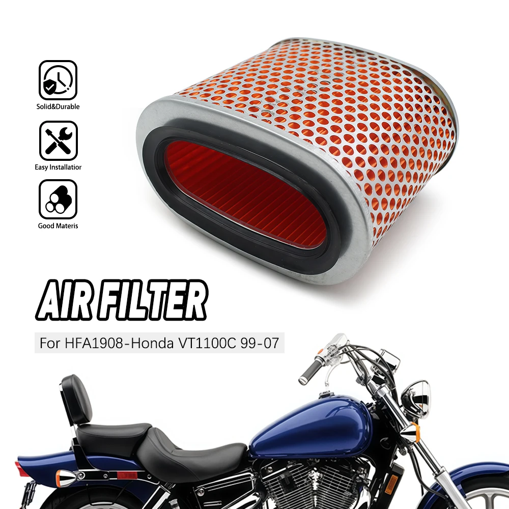 

Air Filter HFA1908 Intake Cleaner For 1998 Honda Shadow ACE 1100 VT1100C2