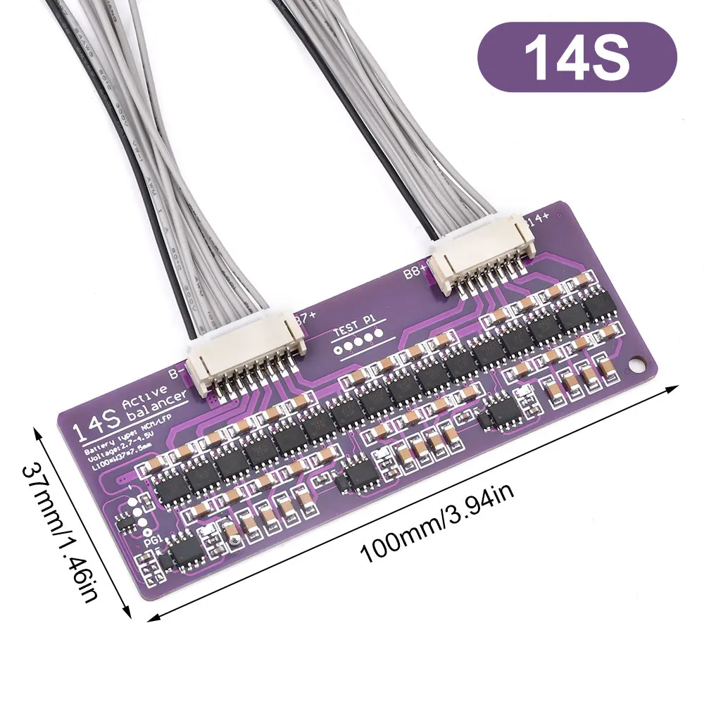 3S 4S 5S 6S 7S 8S 13S 14S 17S 21S Li-ion Lifepo4 LTO Lithium Battery Active Equalizer Balancer Board BMS Balancer Module